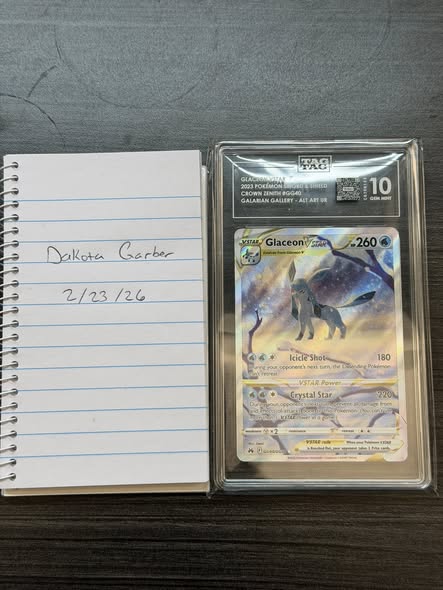 FS: Glaceon VStar Alt. in a 10