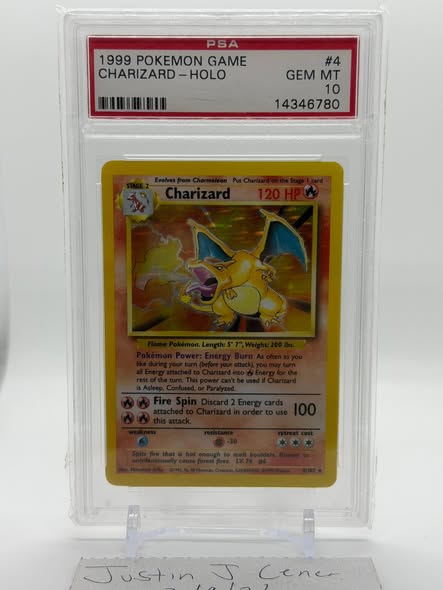 PSA 10 Base Charizard - Facebook