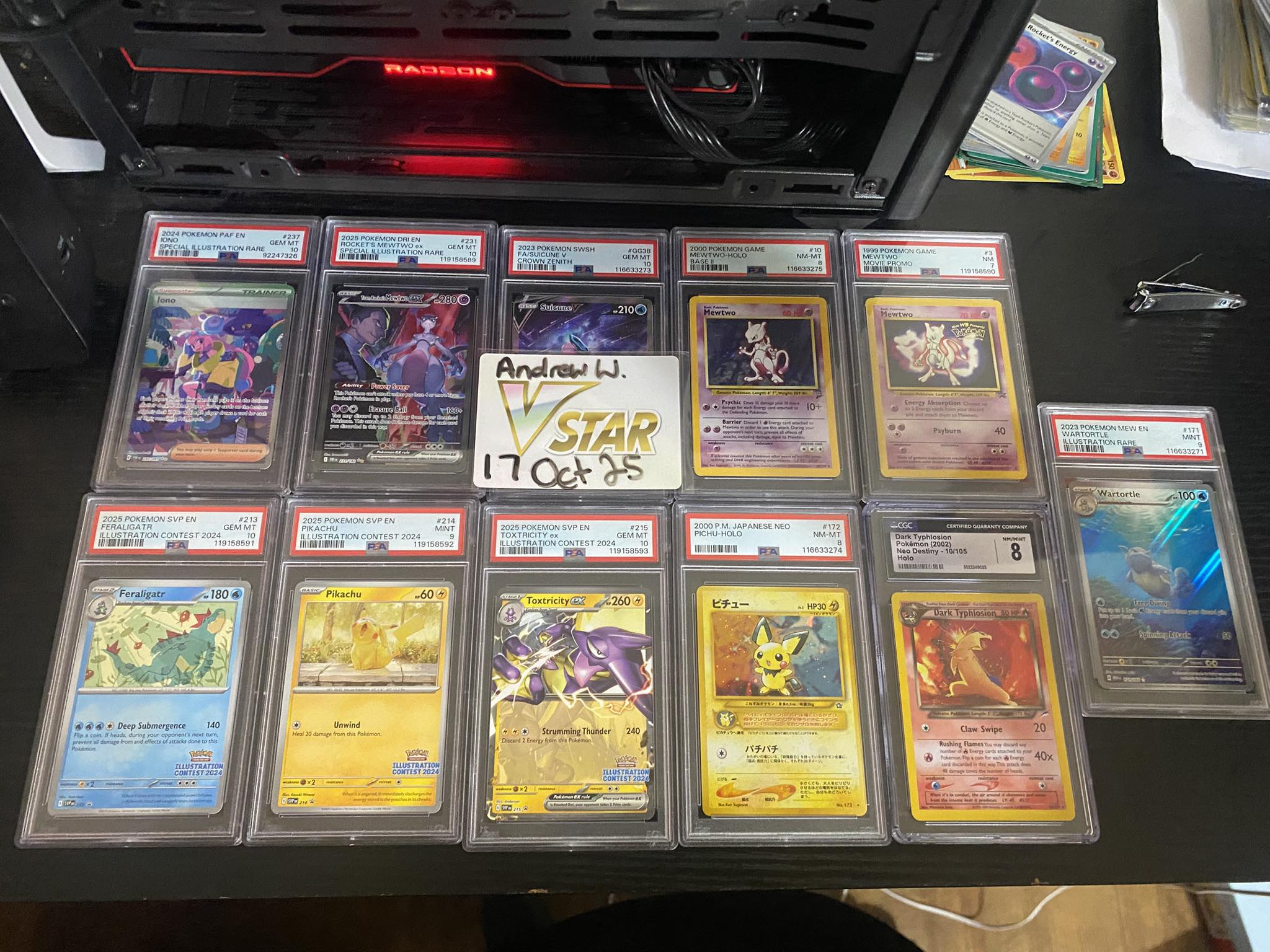 PSA 10 Mewtwo Ex $1900