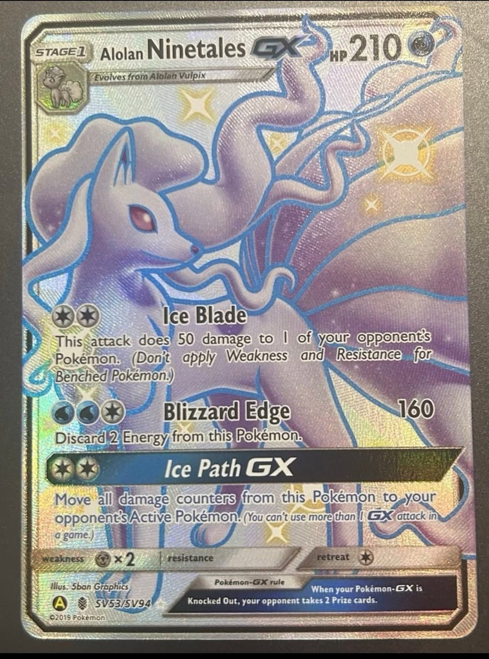 Alolan Ninetales Hidden Fates full art holo card for sale - Facebook