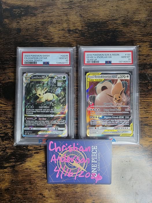 $485   PSA 10 Leafeon VSTAR PSA 10 Eevee & Snorlax GX Venmo ...