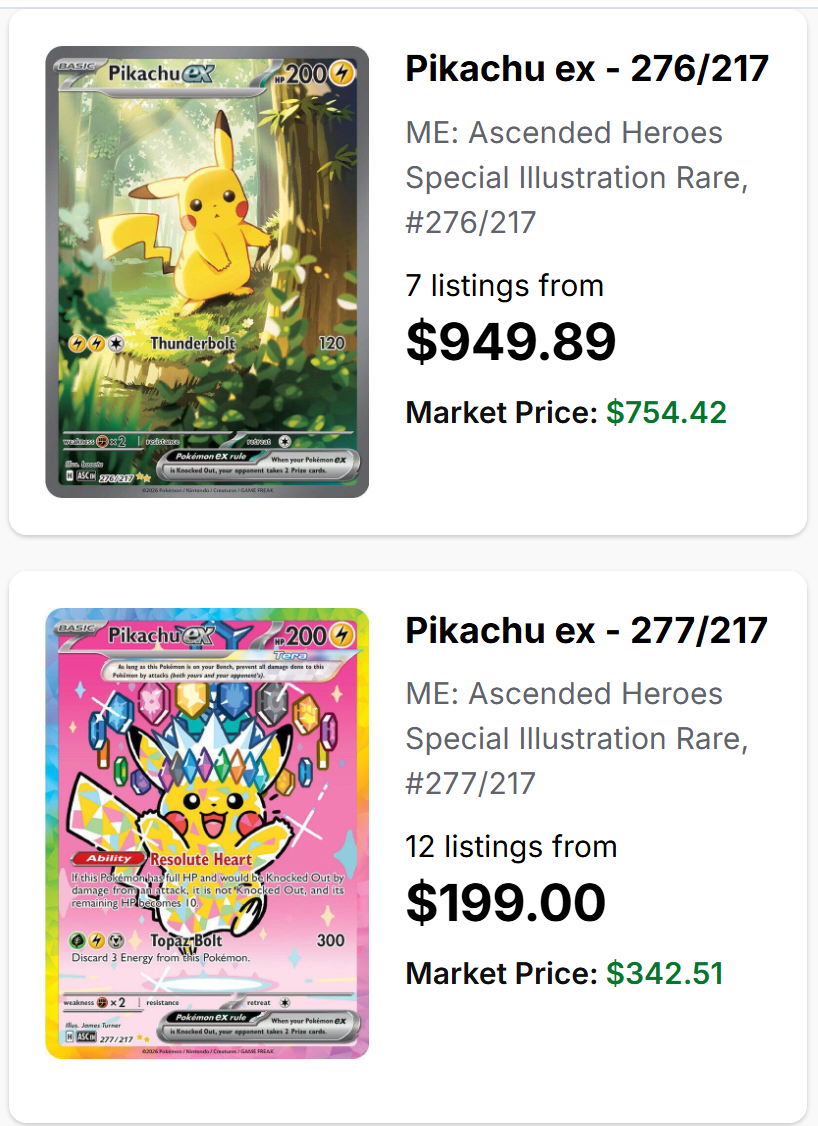Pikachu ex 276/217