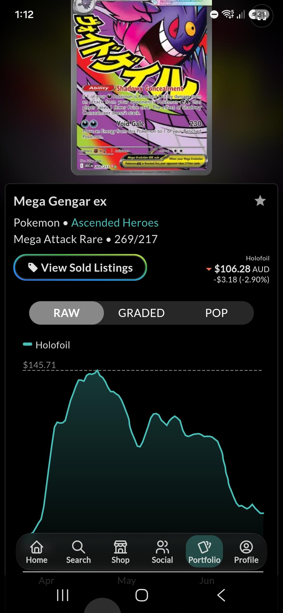 Mega Gengar ex 269/217