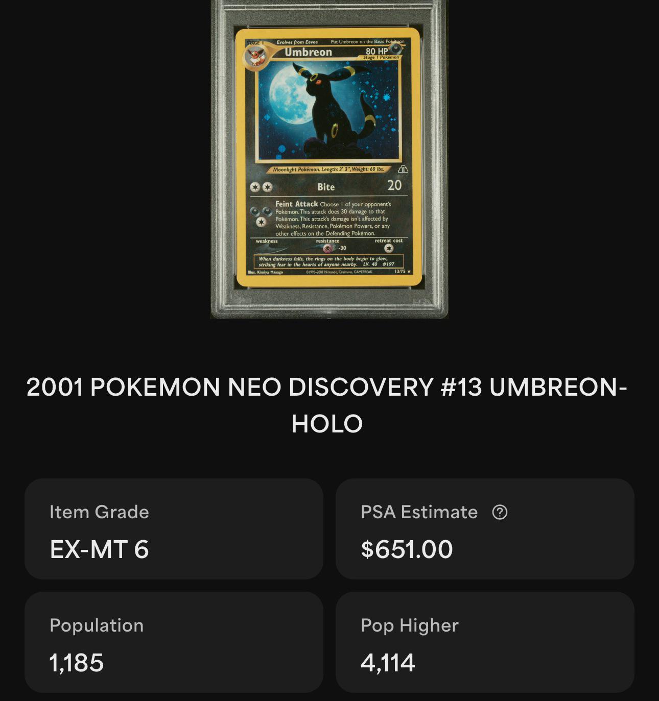 Umbreon 13/185