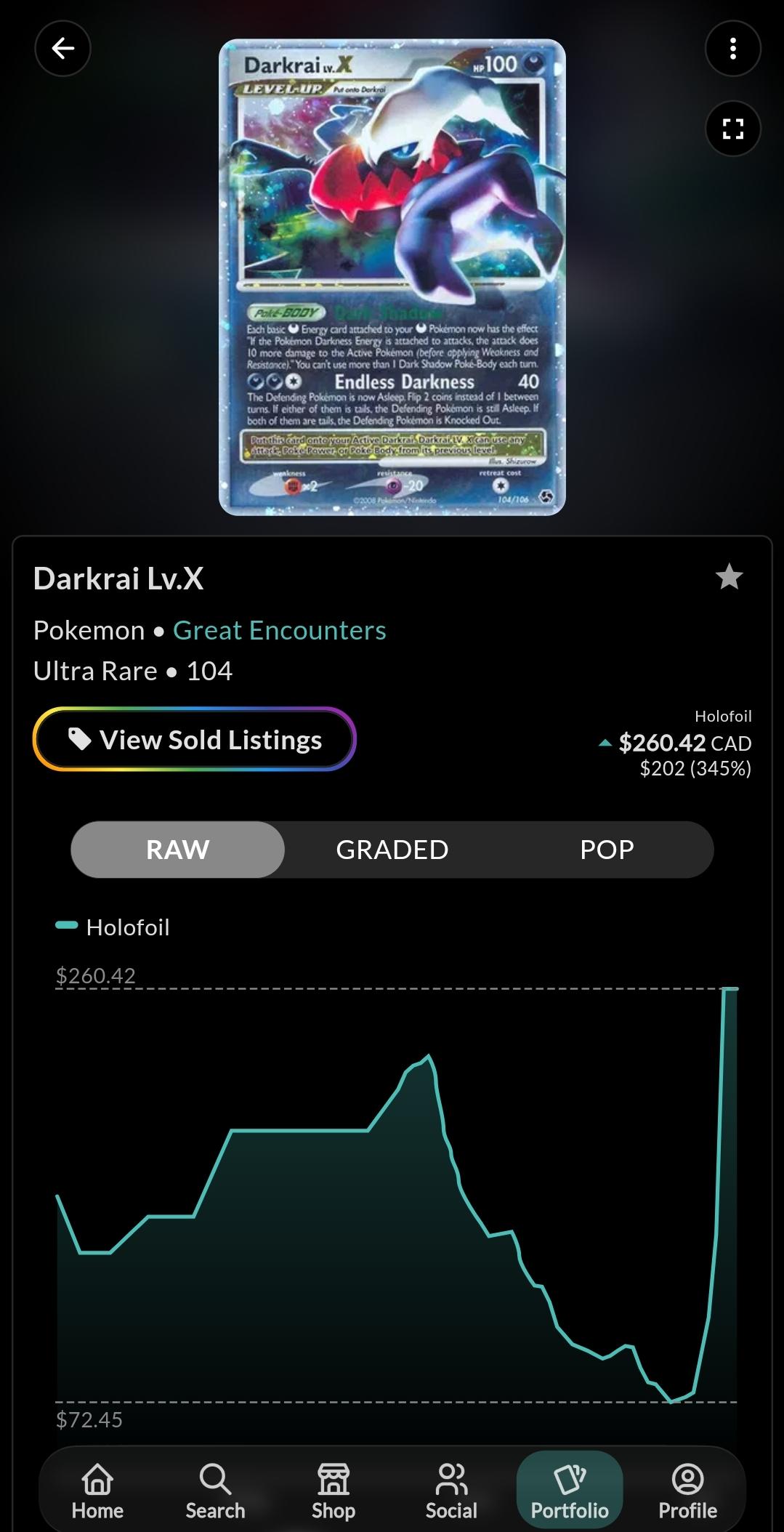Darkrai Lv.X 104/106