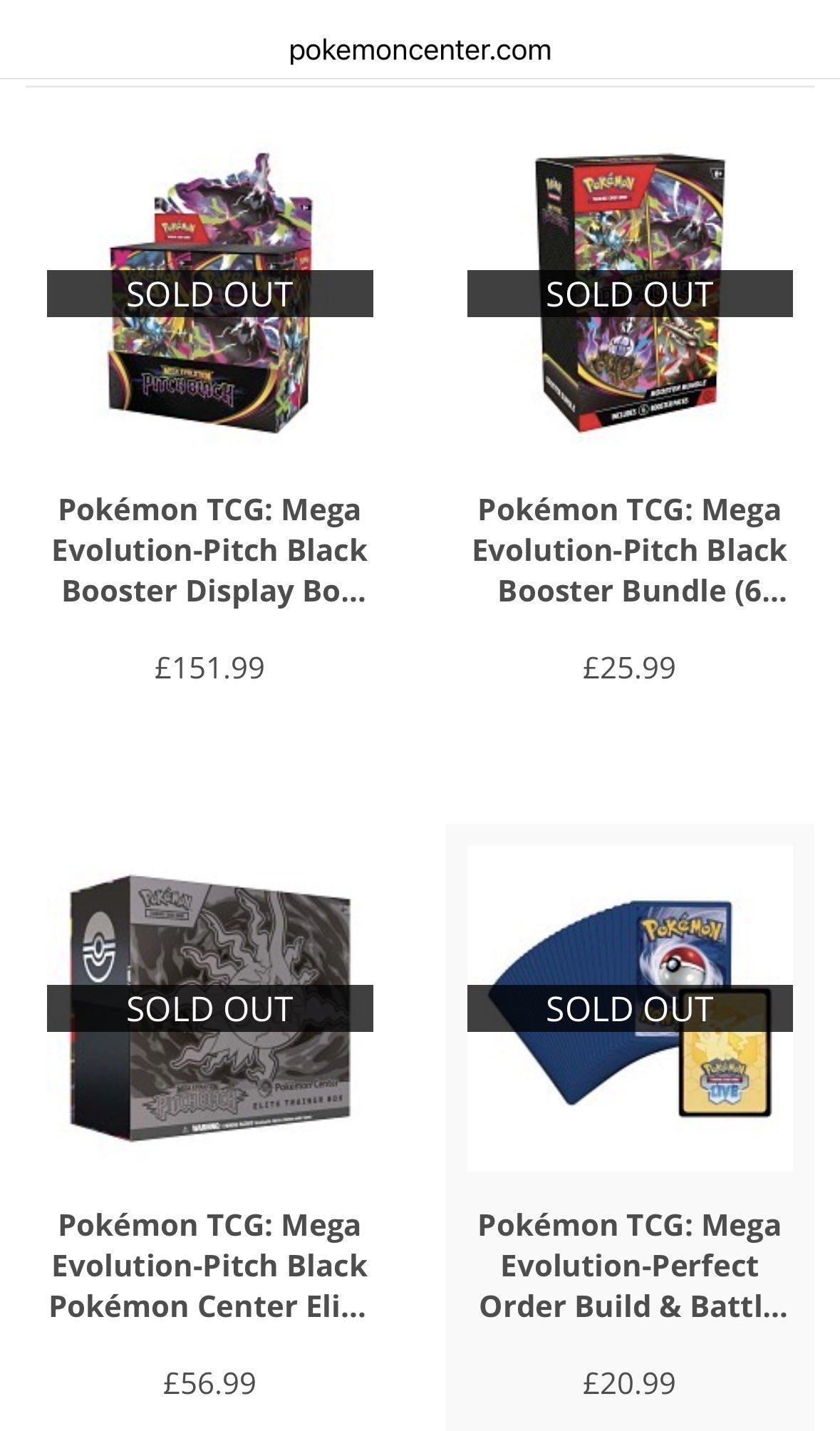 Pokémon TCG: Mega Evolution-Pitch Black Booster Display Box