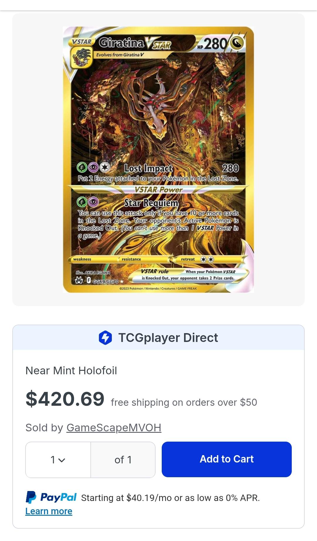 Giratina VSTAR SWSH088/SWSHH