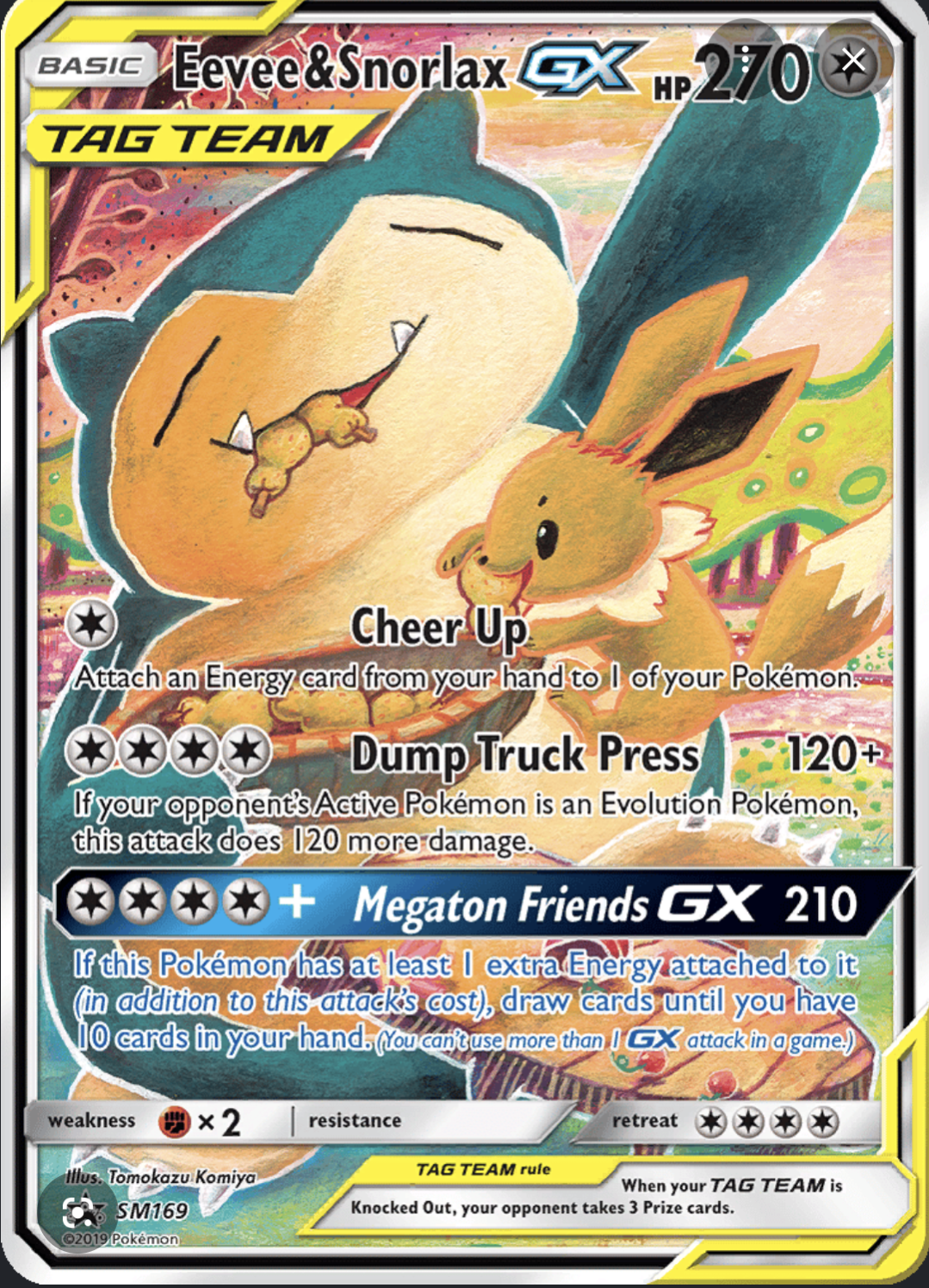 Eevee & Snorlax GX SM169