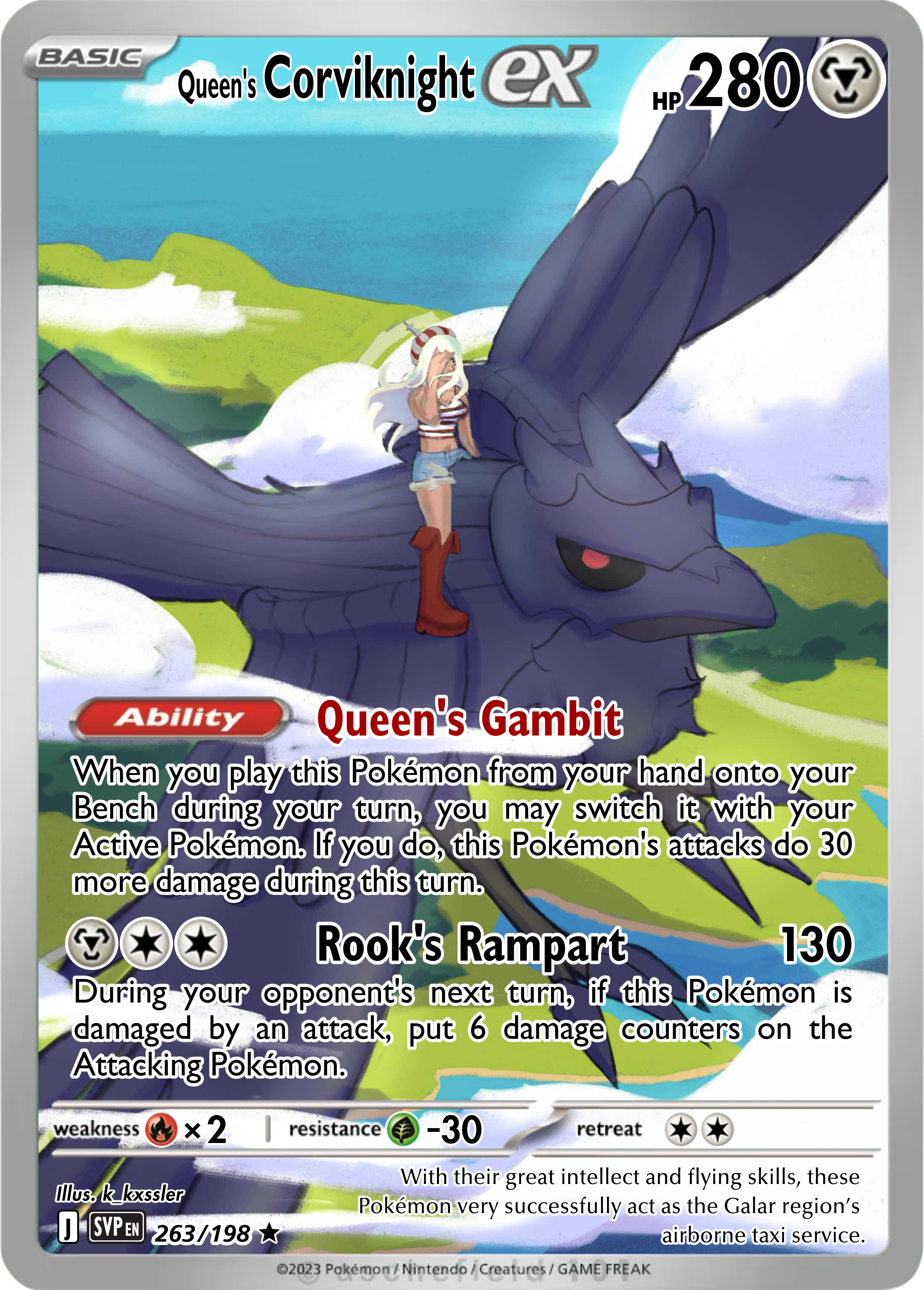 Queen's Corviknight ex 263/198