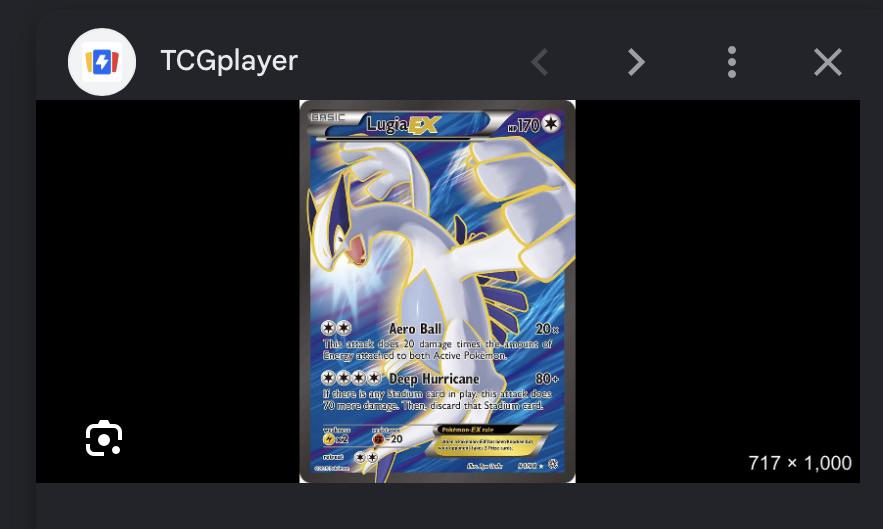 Lugia EX 107/162